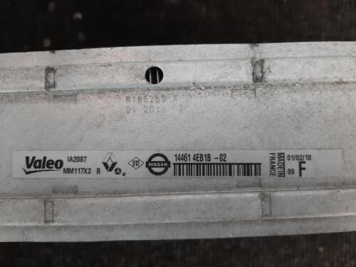 Intercooler Nissan Qashqai N-connecta Dci 2014-2021 1461cc Diesel